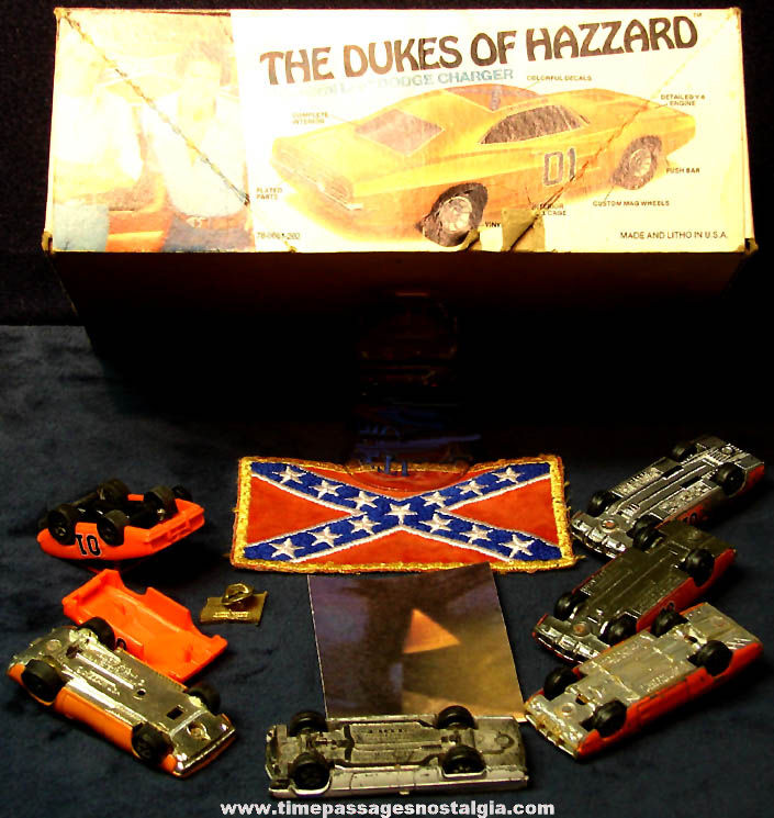 (11) Small Old Dukes of Hazzard Television Show Items