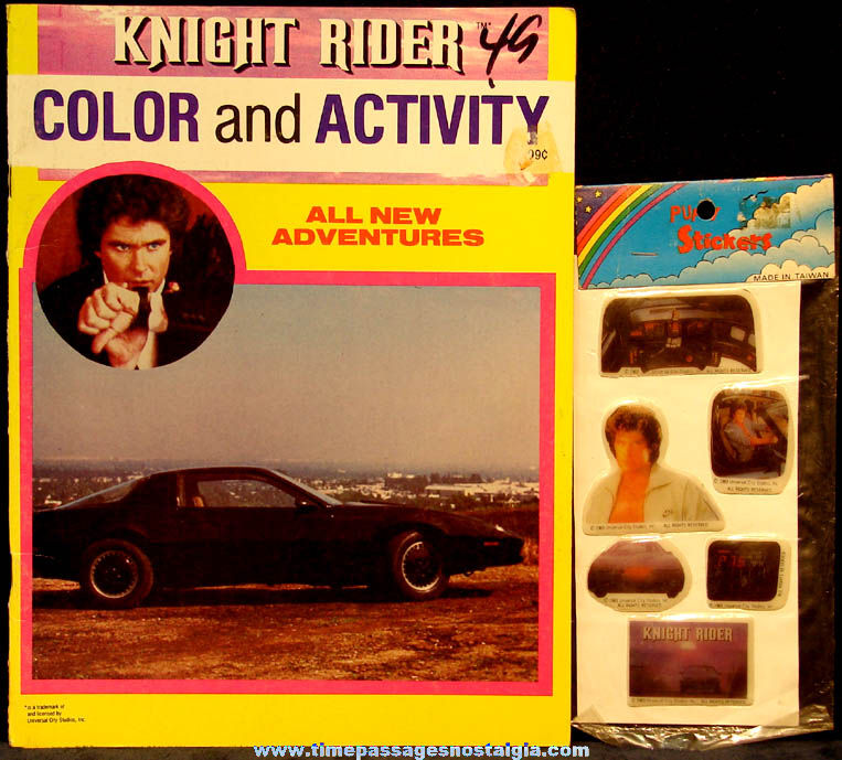 (2) Different 1980s Knight Rider Television Show Items
