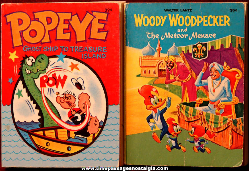 ©1967 Popeye & Woody Woodpecker Comic or Cartoon Character Big Little Books