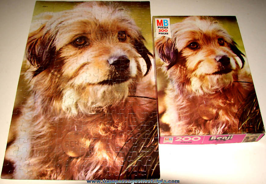 Boxed 1979 Benji Movie Character Dog Milton Bradley Jig Saw Puzzle