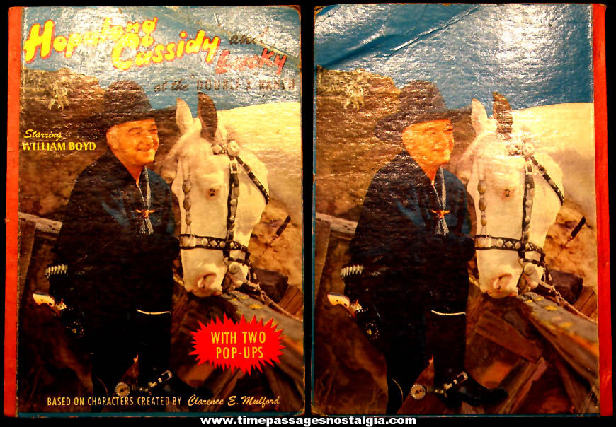 1950 Hopalong Cassidy and Lucky At The Double X Ranch Pop Up Book