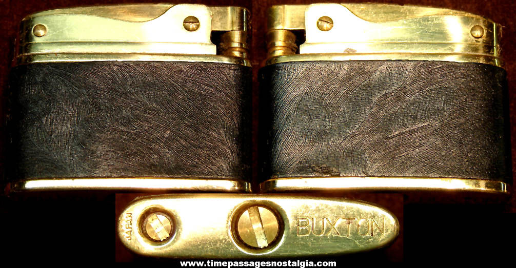 Old Brass Metal Buxton Cigarette or Cigar Lighter