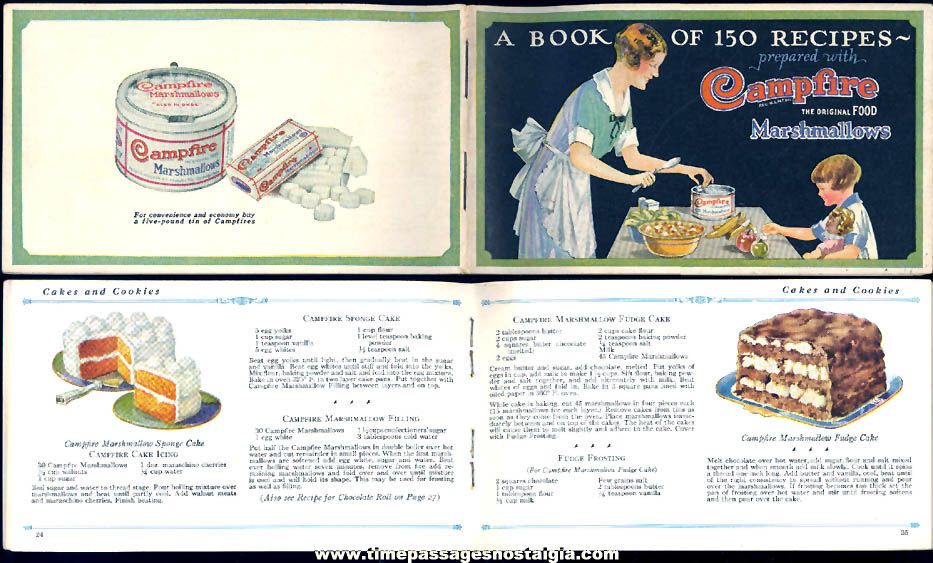 1920s Campfire Marshmallows Company Advertising Premium Recipe Booklet