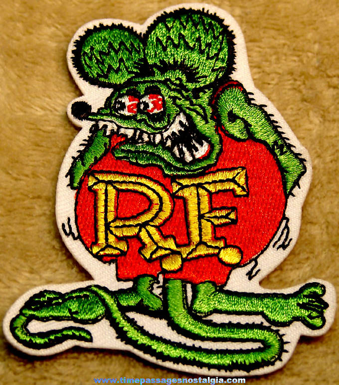 Colorful Unused Big Daddy Ed Roth Rat Fink Character Embroidered Cloth Patch