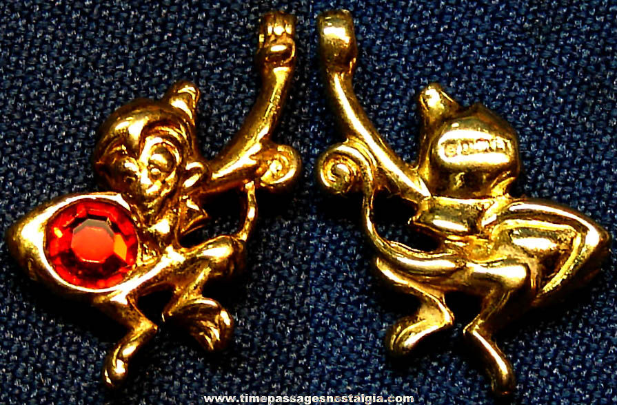 Walt Disney Aladdin Movie Abu Character Capuchin Monkey Metal Jewelry Charm or Pendant