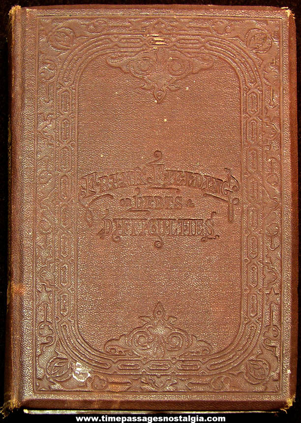 1800s Frank Fielding or Debts and Difficulties By Agnes Veitch Hard Back Book