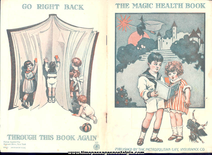1920, 1923 Metropolitan Life Insurance Company Advertising Premium The Magic Health Book with Hidden Images