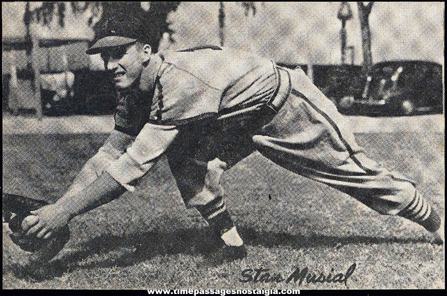 Old Stan Musial St. Louis Cardinals Baseball Card