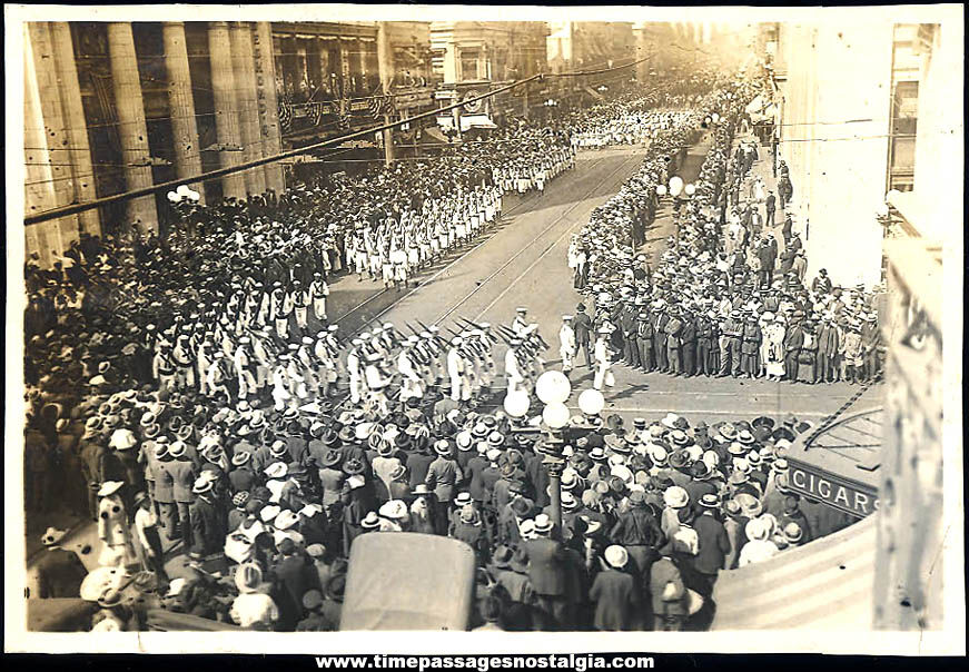 1940s World War II United States Navy Sailors Marching In A City Parade Photograph 1940s World War II United States Navy Sailors Marching In A City Parade Photograph