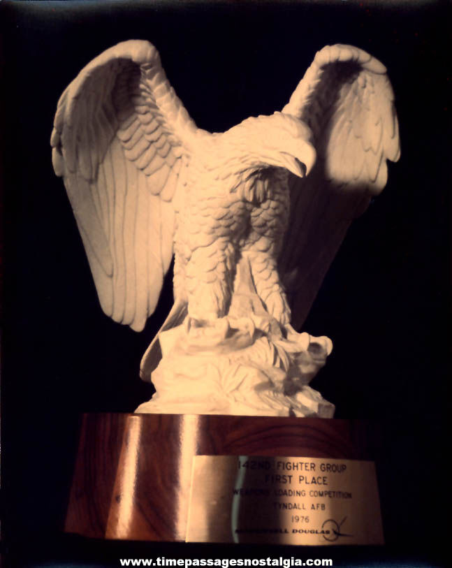 Large 1976 United States Air Force Tyndall AFB Weapons Loading Competition Trophy Photograph