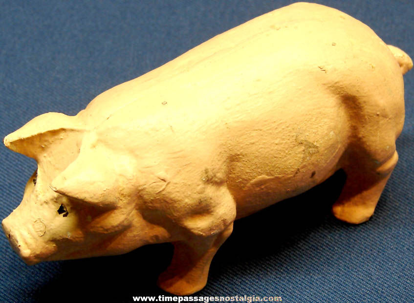 Heavy Cast Iron Metal Pig or Hog Animal Figurine or Paper Weight