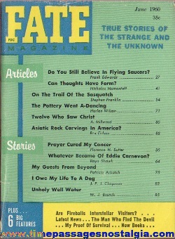 (4) 1960 FATE Magazines #122-#125