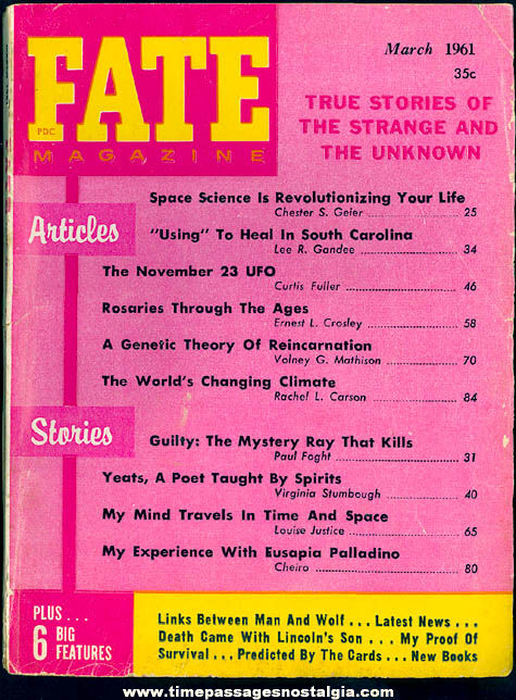 FATE Magazine - March 1961