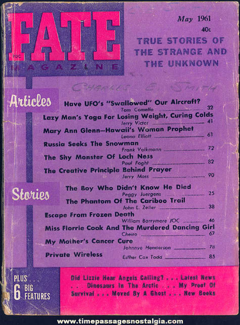 FATE Magazine - May 1961