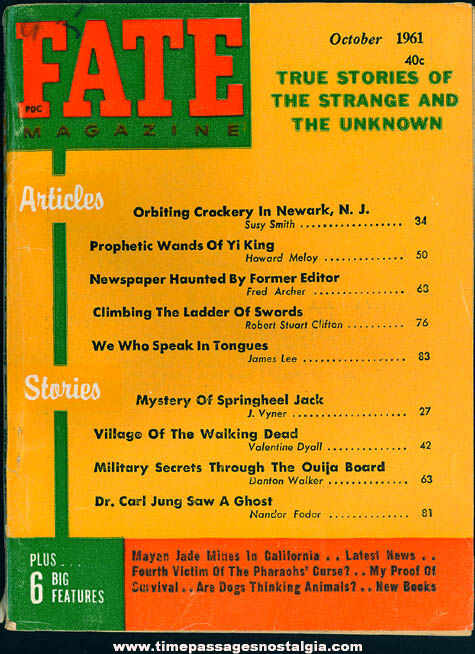 FATE Magazine - October 1961