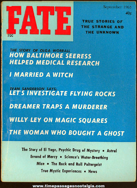 FATE Magazine - September 1963