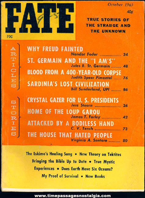 FATE Magazine - October 1963