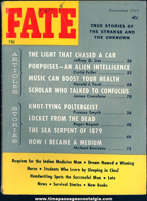 FATE Magazine - November 1963