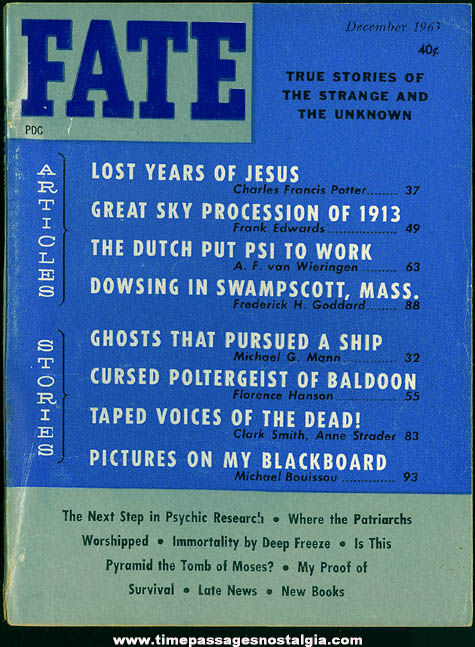 FATE Magazine - December 1963
