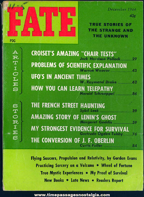 FATE Magazine - December 1964