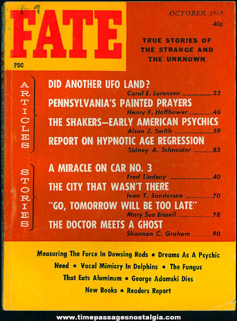 FATE Magazine - October 1965