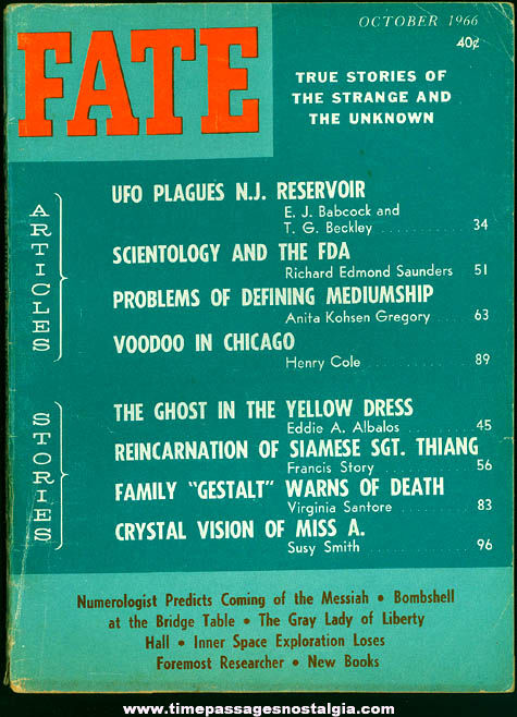 FATE Magazine - October 1966