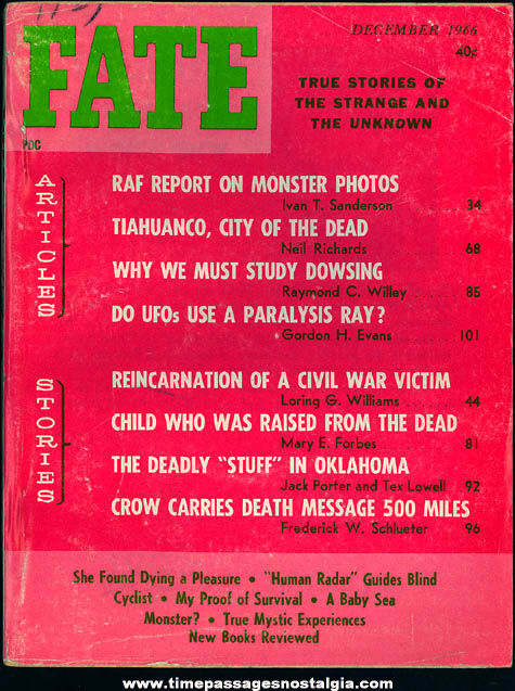 FATE Magazine - December 1966