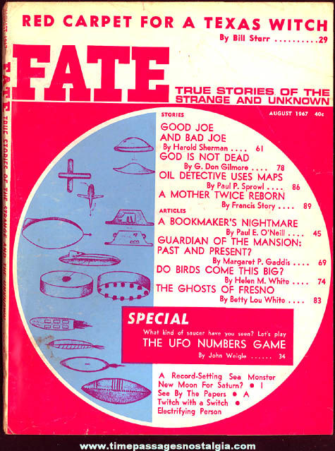 FATE Magazine - August 1967