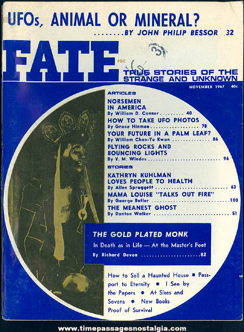 FATE Magazine - November 1967