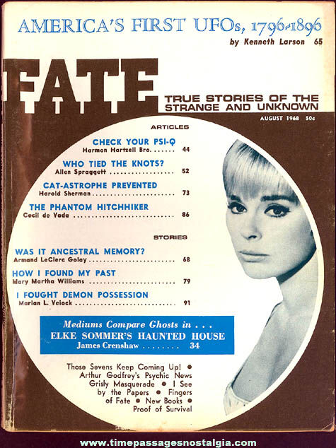 FATE Magazine - August 1968