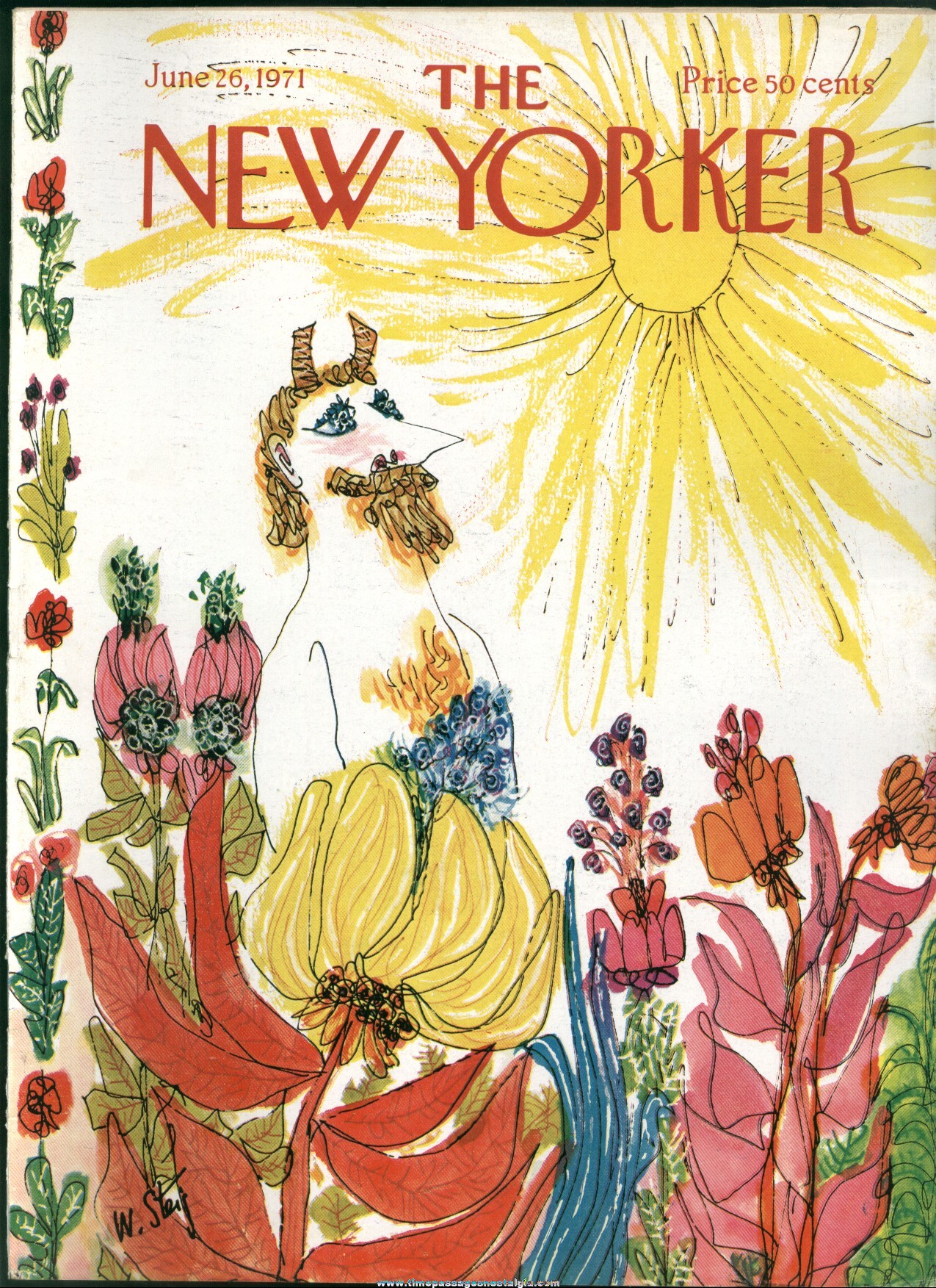 New Yorker Magazine - June 26, 1971 - Cover by William Steig