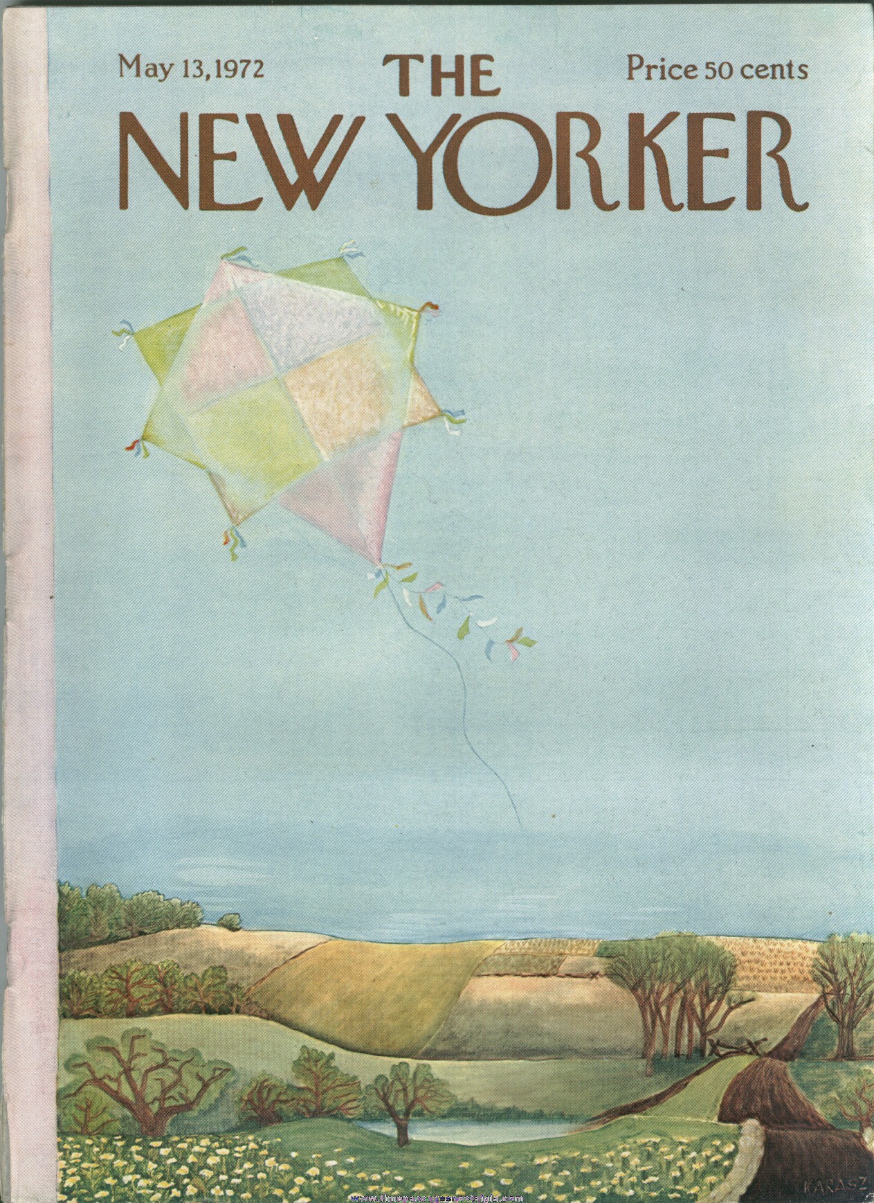 New Yorker Magazine - May 13, 1972 - Cover by Ilonka Karasz
