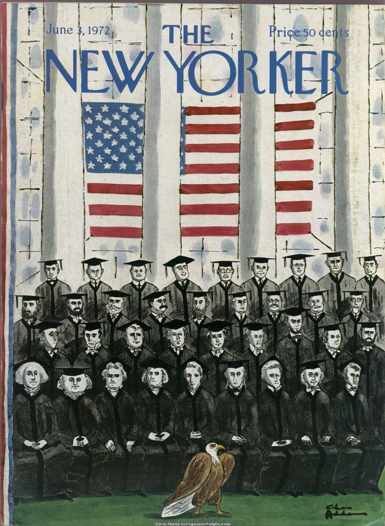 New Yorker Magazine - June 3, 1972 - Cover by Charles (Chas) Addams
