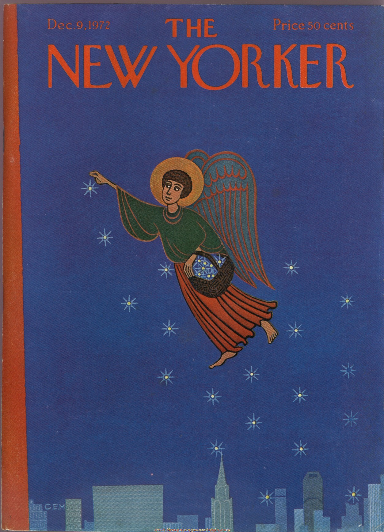 New Yorker Magazine - December 9, 1972 - Cover by Charles E. Martin
