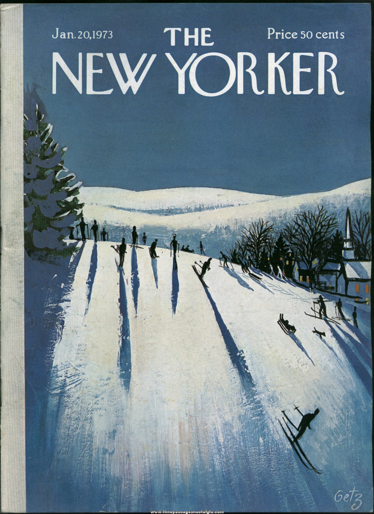 New Yorker Magazine - January 20, 1973 - Cover by Arthur Getz