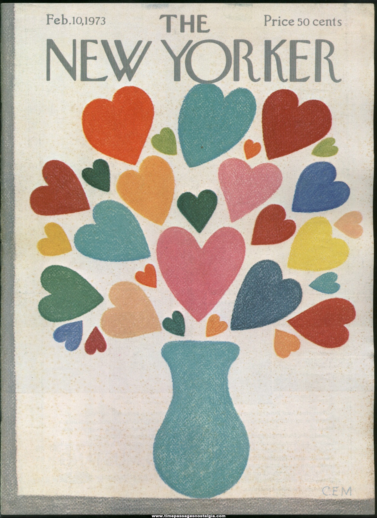 New Yorker Magazine - February 10, 1973 - Cover by Charles E. Martin
