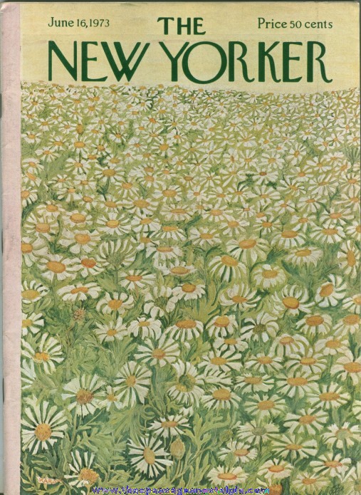 New Yorker Magazine - June 16, 1973 - Cover by Ilonka Karasz