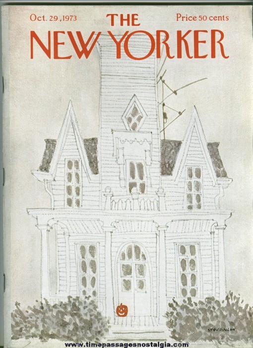 New Yorker Magazine - October 29, 1973 - Cover by James Stevenson