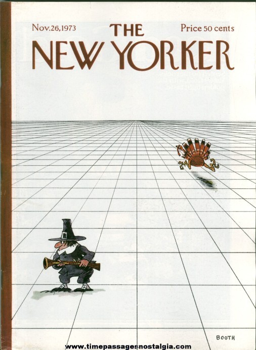 New Yorker Magazine - November 26, 1973 - Cover by George Booth