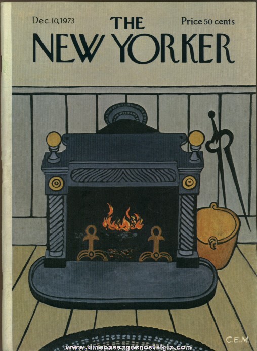New Yorker Magazine - December 10, 1973 - Cover by Charles E. Martin
