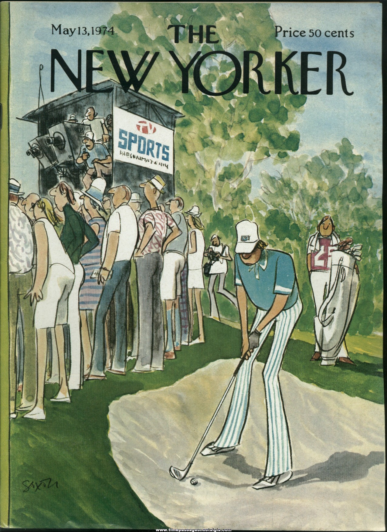 New Yorker Magazine - May 13, 1974 - Cover by Charles Saxon