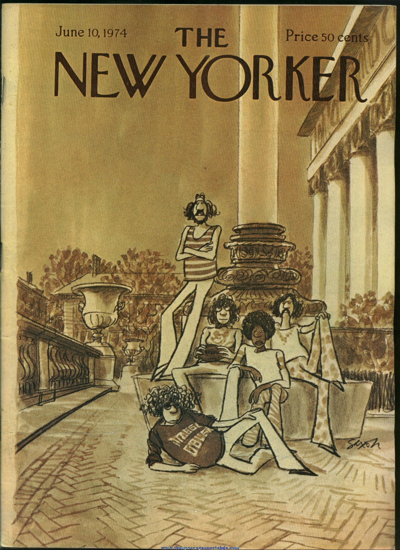 New Yorker Magazine - June 10, 1974 - Cover by Charles Saxon