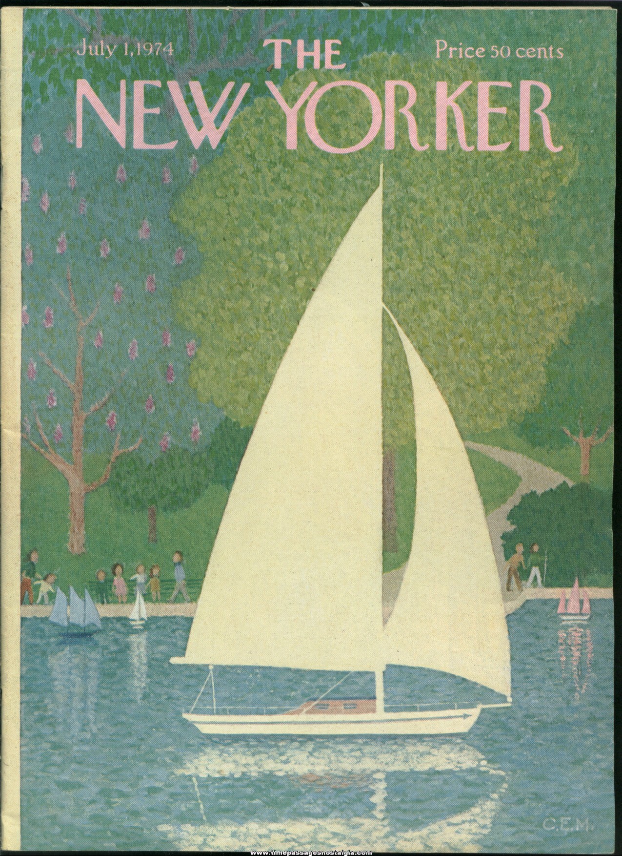 New Yorker Magazine - July 1, 1974 - Cover by Charles E. Martin
