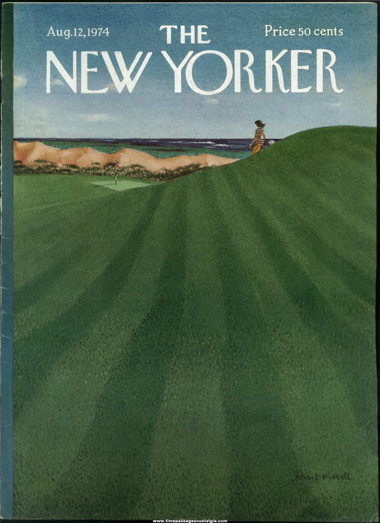 New Yorker Magazine - August 12, 1974 - Cover by Albert Hubbell