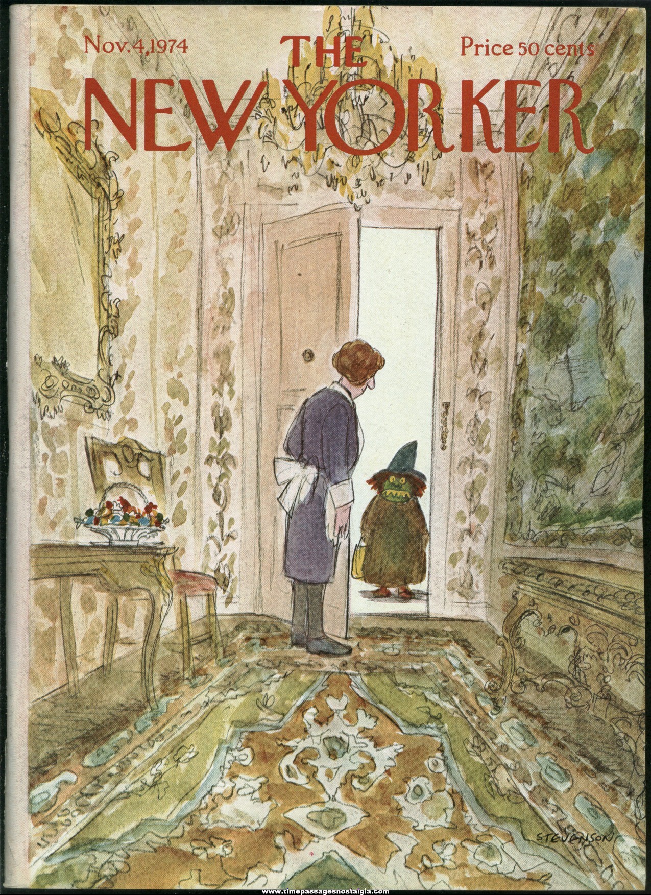 New Yorker Magazine - November 4, 1974 - Cover by James Stevenson