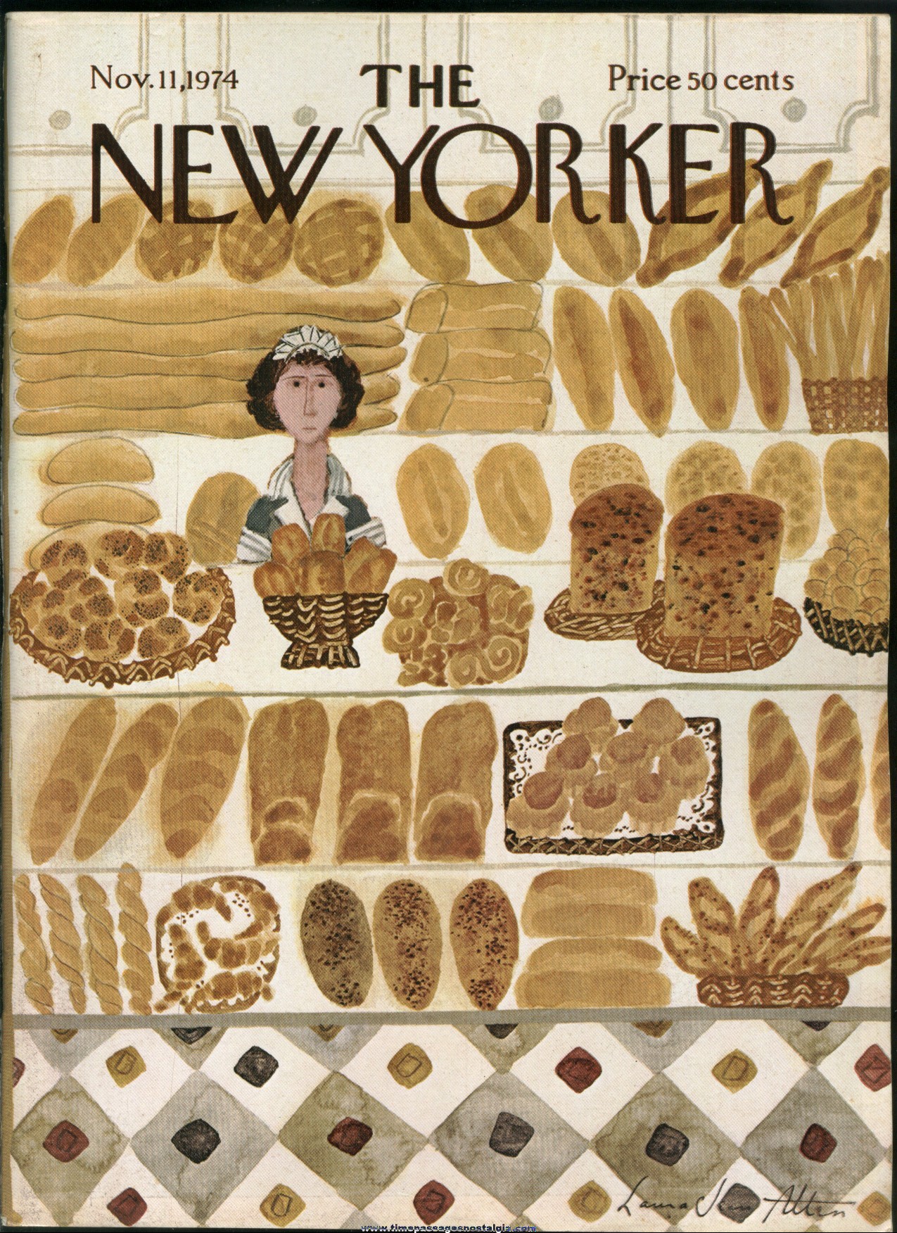 New Yorker Magazine - November 11, 1974 - Cover by Laura Jean Allen