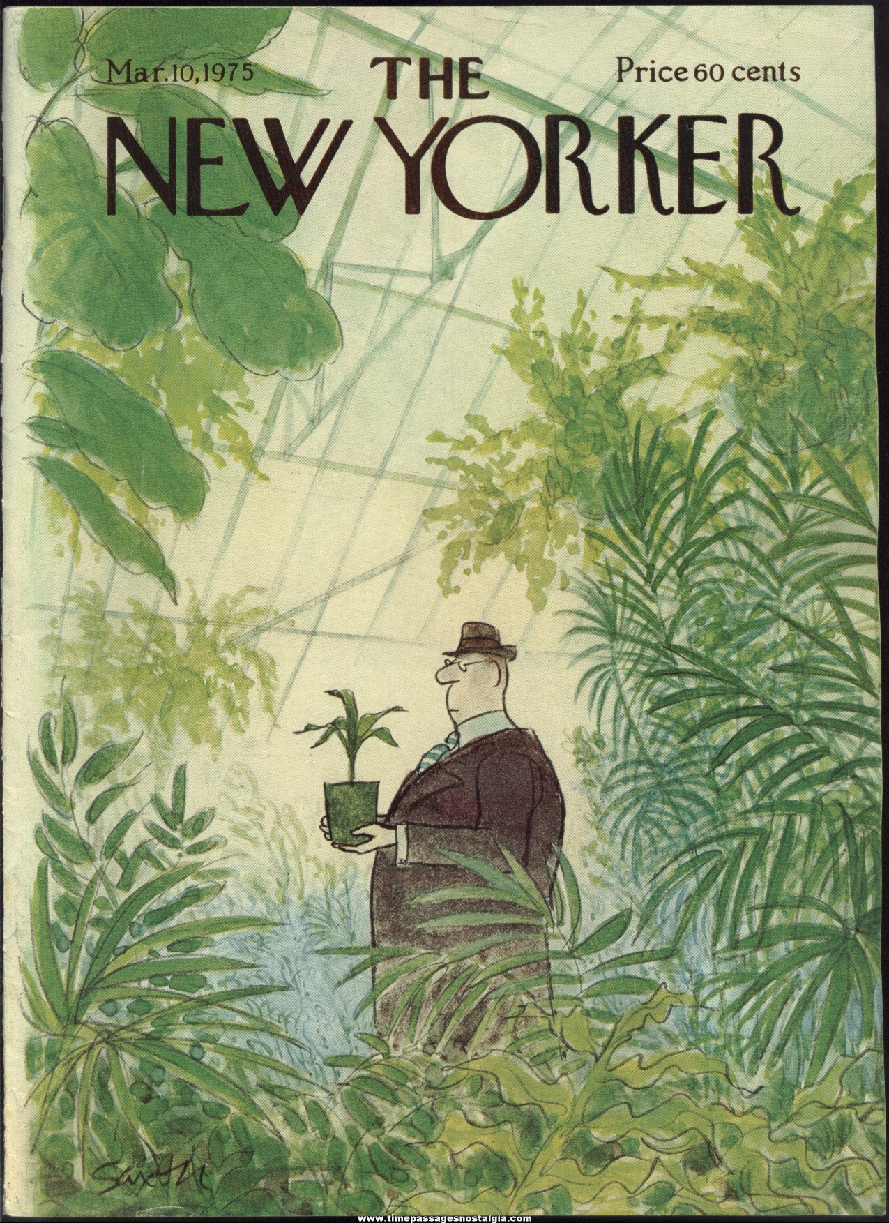New Yorker Magazine - March 10, 1975 - Cover by Charles Saxon