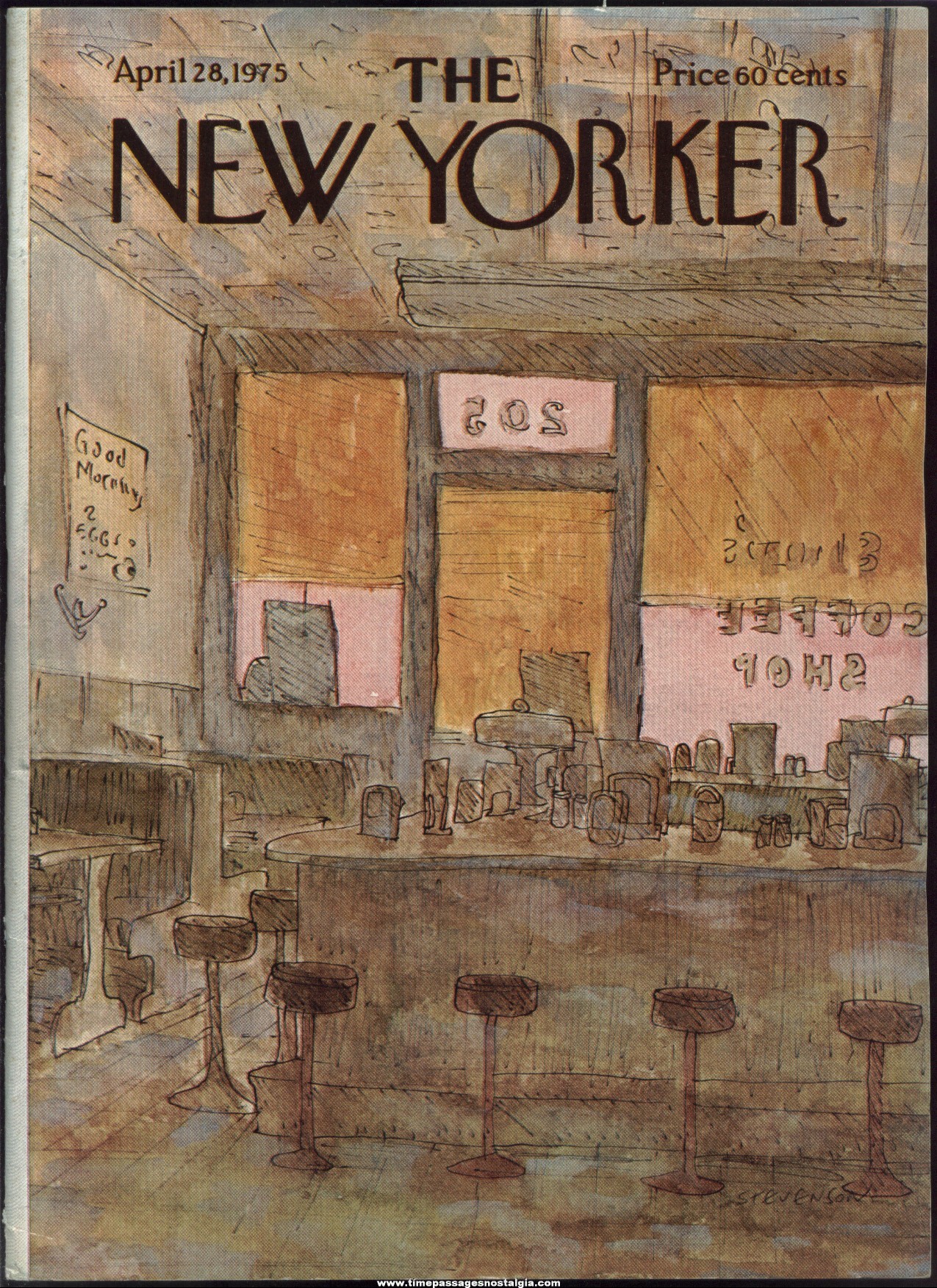 New Yorker Magazine - April 28, 1975 - Cover by James Stevenson