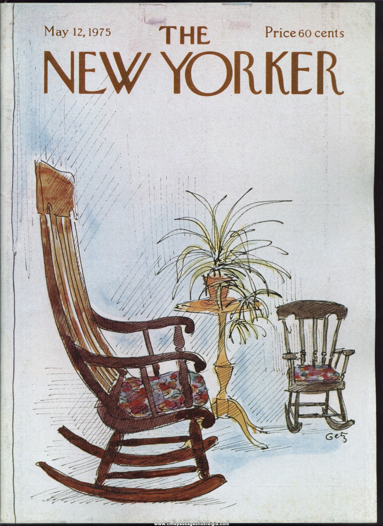 New Yorker Magazine - May 12, 1975 - Cover by Arthur Getz