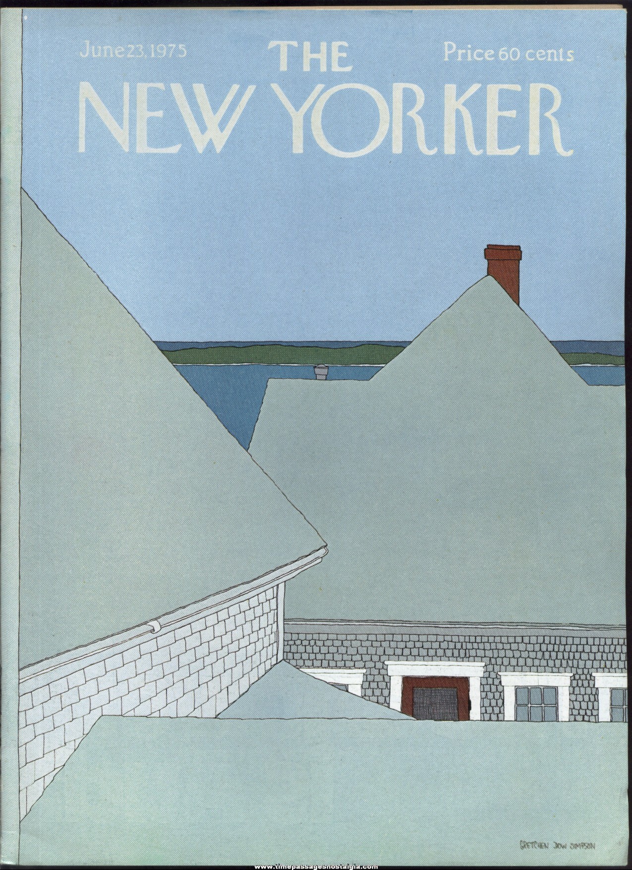 New Yorker Magazine - June 23, 1975 - Cover by Gretchen Dow Simpson